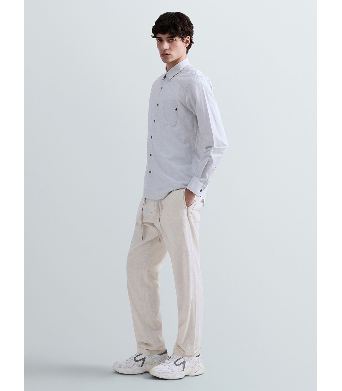 コットンドビーシャツ 詳細画像 ライトグレー 4